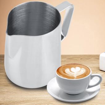 14€82 sur Tasse à café le lait en acier inoxydable Pichet à café 350ml -  Tasse et Mugs - Achat & prix
