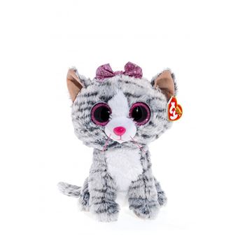 Peluche Ty Beanie Boo s Small Kiki Le Chat 15 cm Animal en peluche Achat prix fnac