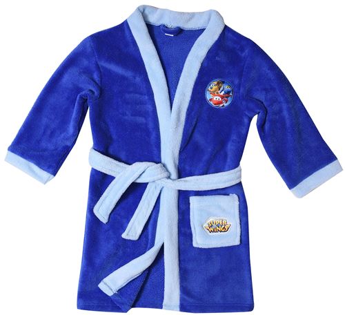 Super Wings peignoir bleu foncé garçon