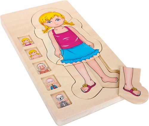 Small Foot Bois Anatomie Puzzle