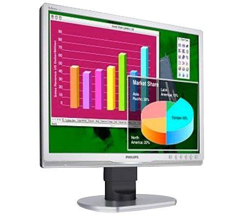 Philips Brilliance 19B1Cs - Écran Lcd - 19" - 1280 X 1024 - 250 Cd/M² - 800:1 - 5 Ms - Dvi-D, Vga - Haut-Parleurs - Noir, Argent
