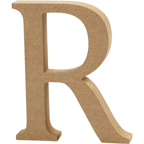 Creotime lettre en bois R 8 cm