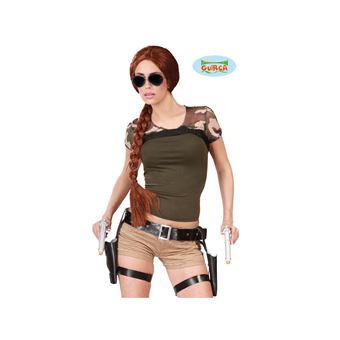 Costume de femme de police Deguisement Lara Croft Tomb Raider