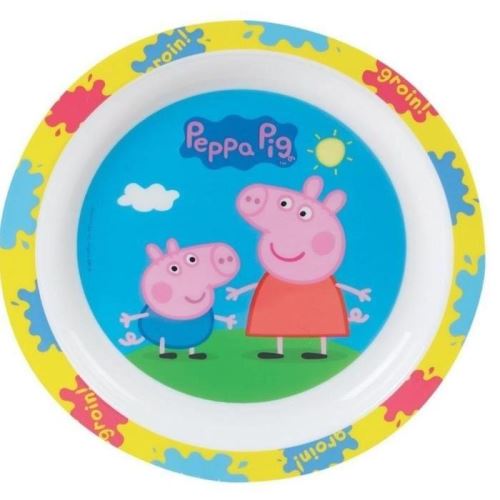 Peppa pig assiette micro-ondable fun house 005172