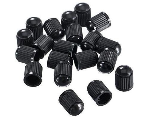 Plastique Bouchons de valve de pneu pour voiture, moto, camion, vélo et de vélo, Lot de 20 (Noir) par Xutong