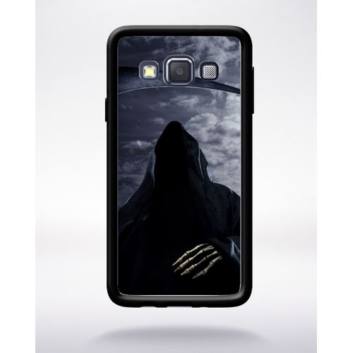 Coque Death Compatible Samsung A3 2015 Bord Noir Silicone