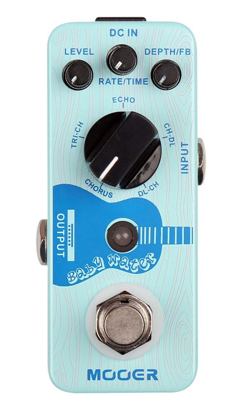 Mooer Baby Water - Pédale de delay-chorus pour guitare acoustique