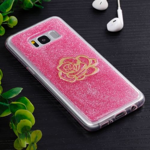 Galaxy S8 + / G955 Coque Protection TPU Fleurs Doré ALS52478