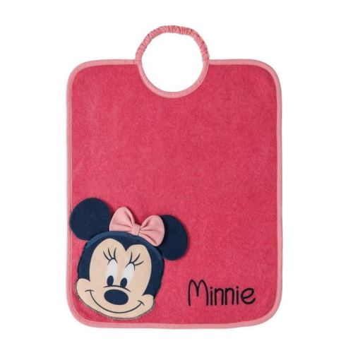 DISNEY BABY Minnie bavoir 2eme âge bagolo réversible - 30 x 37 cm