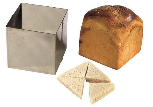 Pain surprise carre inox 12 x 12 cm - haut 12 cm