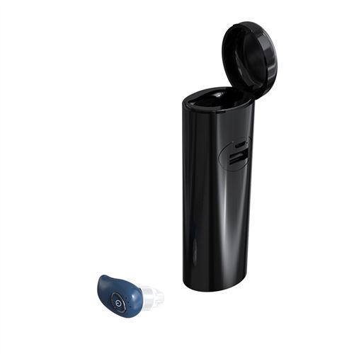 Casque de sport Bluetooth 5.0 V21 sans fil unique stéréo avec boîte de chargement bleu ciel