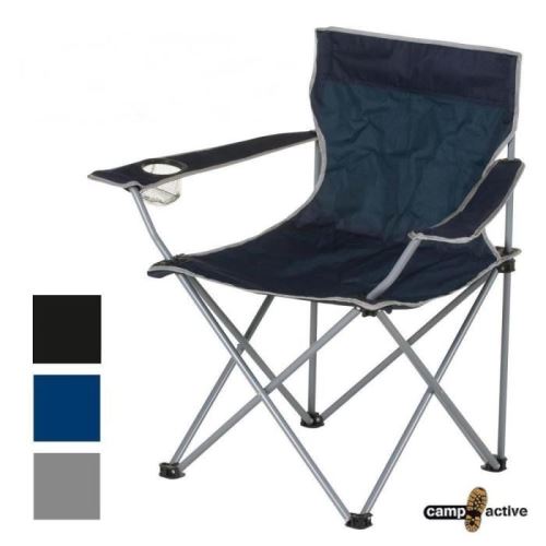chaise fauteuil telescopique pour camping peche plage ou jardin pliant avec housse de transport couleur noire