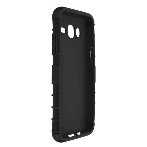 LOURD DE CHOC TOUGH PROOF Couvercle repliant avec support pour SAMSUNG S5 S6 J5 J3 Nero