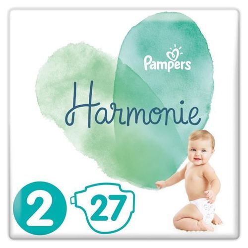 Pampers Harmonie Taille 2, 4-8 Kg, 27 Couches