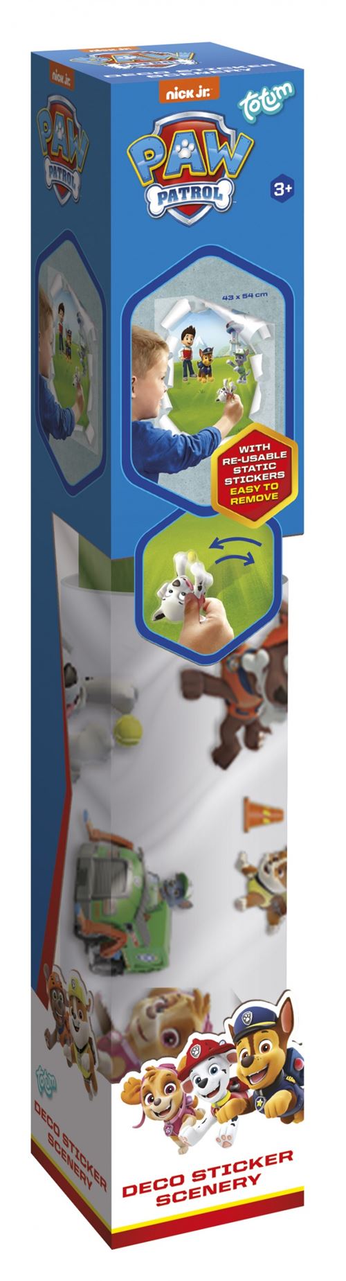 affiche murale avec autocollants Paw Patrol 43 x 54 cm 9-pièces