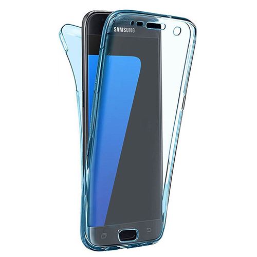 Coque En Gel Intégrale Pour Samsung Galaxy A6 Plus - Bleu
