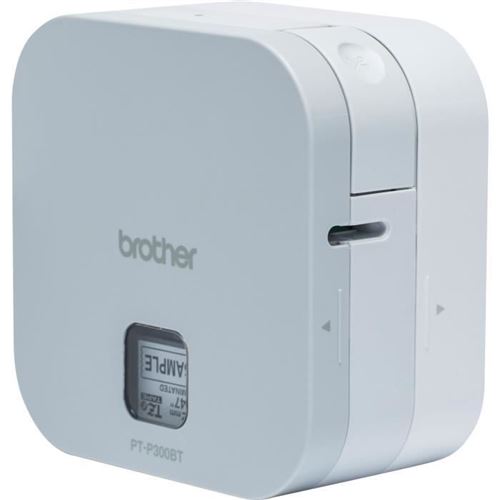 BROTHER Cube Etiqueteuse Compacte PT-P300BT P-Touch se Connecte Facilement aux Smartphones et Tablettes jusqu'a 12 mm