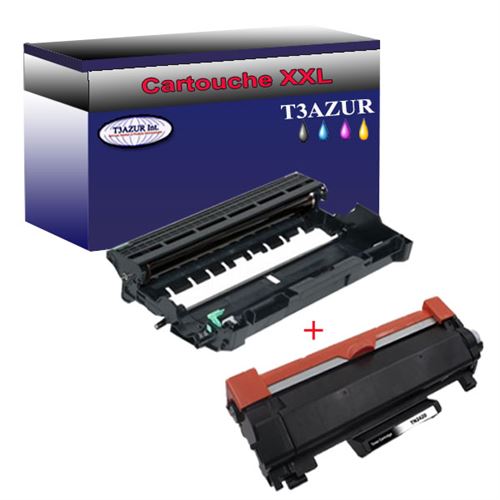 Toner T3AZUR Toner+Tambour compatible Brother MFC-L2715DW, MFC