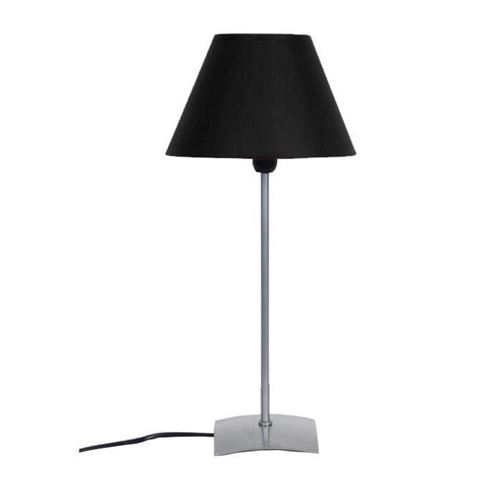 Mega lampe a poser acier 18x18x42 cm - alu et noir tosel 60237