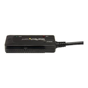Câble adaptateur / Convertisseur USB 2.0 vers disque dur SATA / IDE de 2,5  / 3,5 pouces - Noir