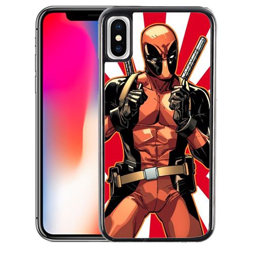 Coque pour iPhone XS deadpool redsun