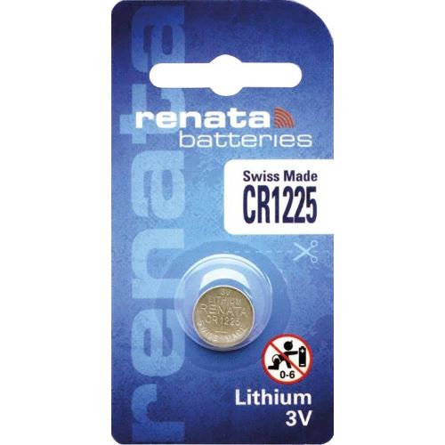 Blister de 1 Pile bouton lithium CR1225 3V 48 mAh