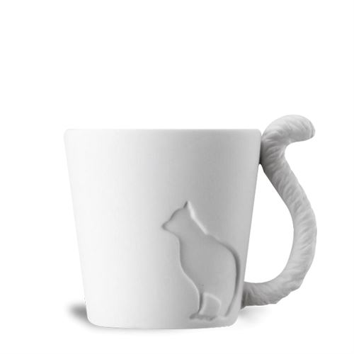 Totalcadeau Multi Mug En Céramique Chat Avec Anse Queue De L'animal