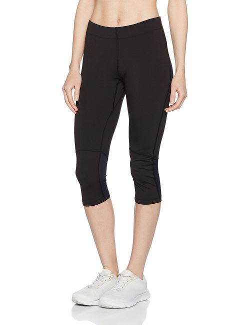Salomon Femme Collant 3/4 de Course Agile, Mélange Synthétique, Noir