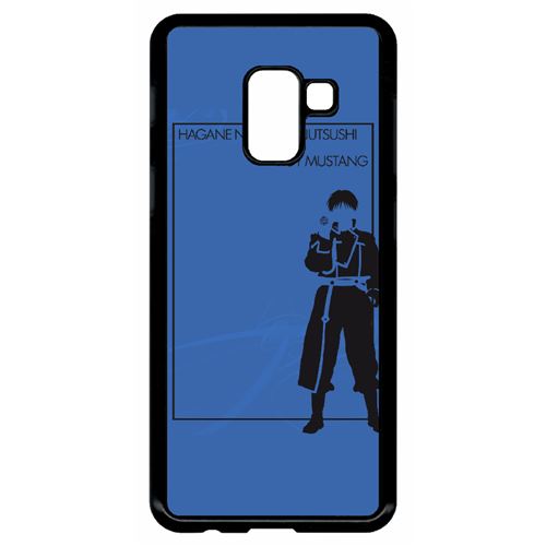 Coque My-Kase pour Galaxy A8 (2018) - roy mustang - Plastique Noir