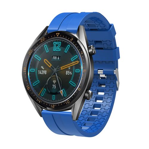 Non Communiqué Bleu Bracelet De Montre En Silicone Simple Pour Huawei Watch Gt2e - Image 1