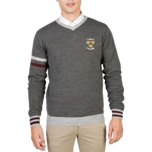 Oxford University - OXFORD_TRICOT-VNECK Taille XXL,Couleur Gris