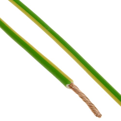 Bobine de câble électrique LSHF 200 m jaune-vert 2.5 mm