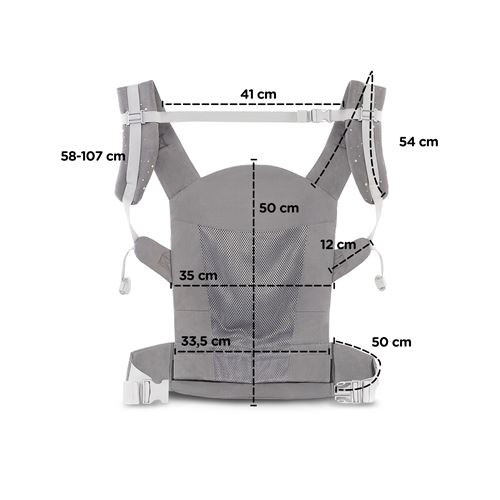 Kinderkraft Huggy Porte Bebe Ergonomique Jusqu A K Gris Porte Bebes Achat Prix Fnac