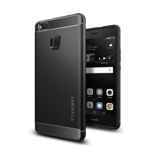 Spigen Rugged Armor - Achterzijde behuizing voor mobiele telefoon - robuust - thermoplastisch polyurethaan - zwart - voor Huawei P9 lite