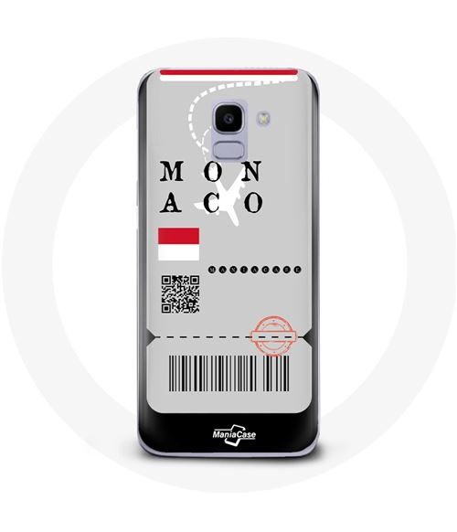 Coque pour Samsung Galaxy A8 2018 Billet d'avion Monaco Maniacase