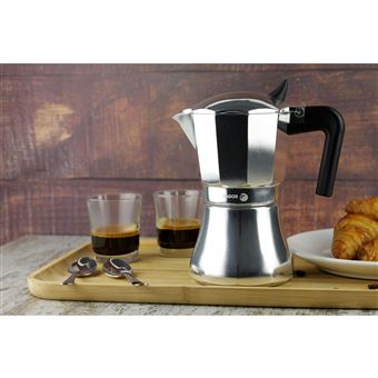 Moka Cafetière électrique classique de 6 tasses, machine à café