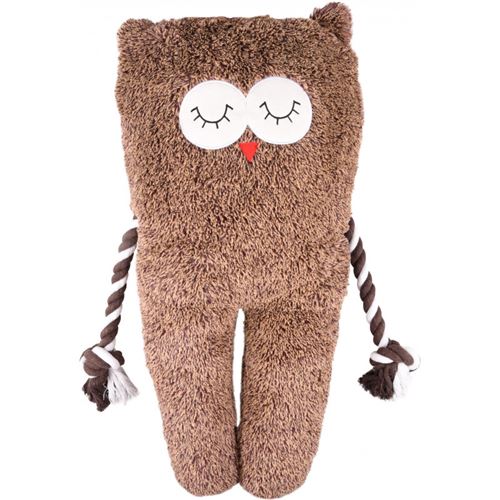 Peluche Hibou BONNY brun. longueur 65 cm . jouet pour chien. - Flamingo Pet Products - FL-520552