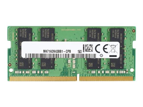 HP - DDR4 - module - 8 Go - SO DIMM 260 broches - 3200 MHz / PC4-25600 - 1.2 V - mémoire sans tampon - non ECC - pour EliteBook 640 G9; 650 G9; 655 G9; 835 G8, 845 G8, 855 G8; ProBook 455 G9, 450 G9, 635 Aero G8, 655 G9; ProBook x360 435 G9; ZBook 15v G5