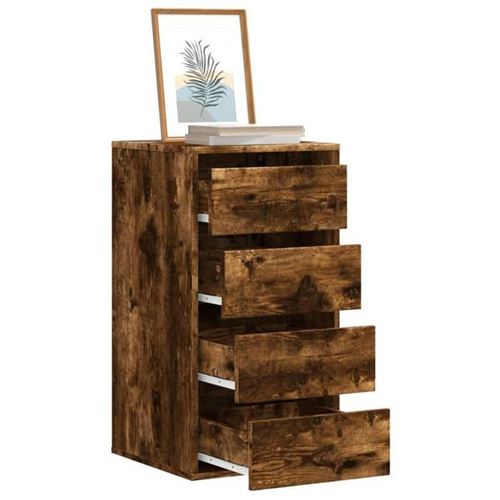 Vidaxl Commode D'angle Chêne Fumé - Image 3