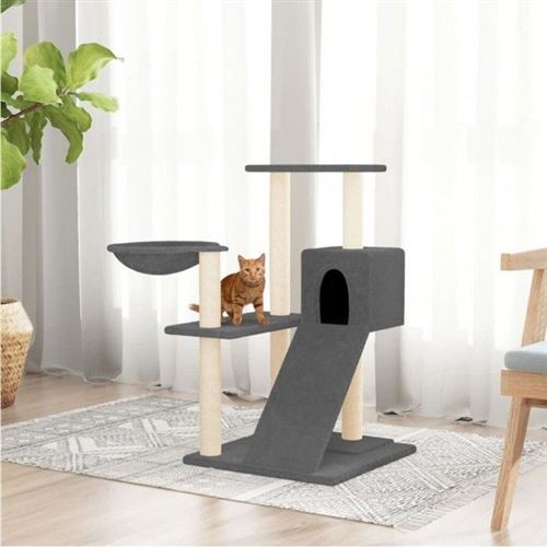 Comparer les prix de vidaXL Arbre à chat Gris foncé 82 cm