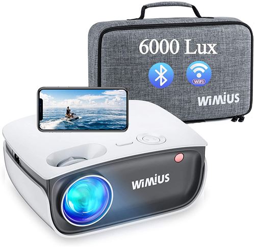 VidéoProjecteur WiMiUS 6000 lumens Full HD Supporte 1080P