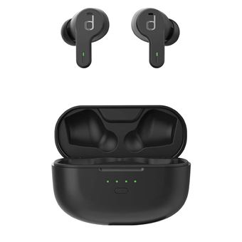 Ecouteurs intra-auriculaires sans fil Bluetooth Divacore OMyGoat avec réduction du bruit adaptative Noir