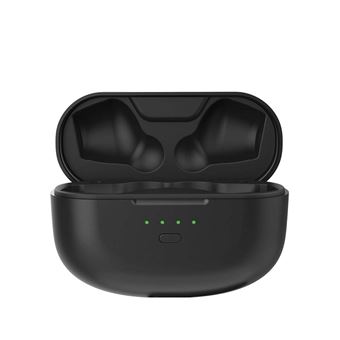 Écouteurs Intra-auriculaires APM - Cordon Plat Anti-Noeuds - Noir - Son Qualité 108dB