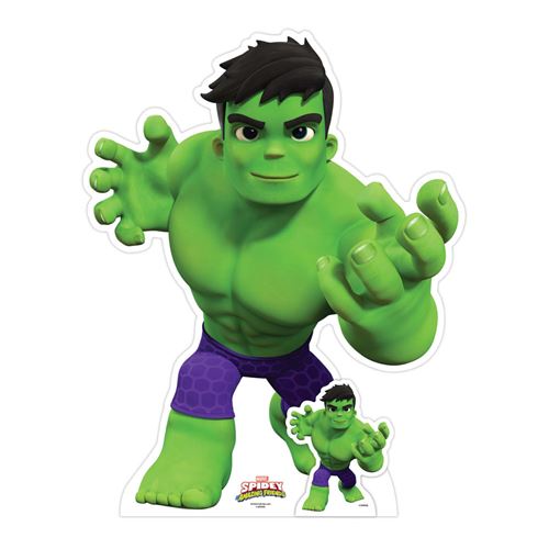 STAR CUTOUTS Figurine en carton Hulk – Spidey et ses amis extraordinaires - Haut 95 cm