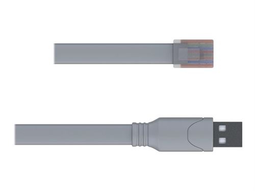 Teltonika Console cable - Câble RS-232 série - USB (M) pour RJ-45 (M) - 1.8 m - USB 2.0 - pour Teltonika RUTXR1