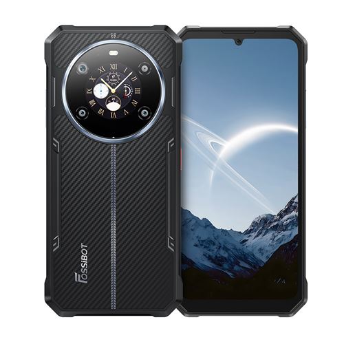 Fossibot F109S Téléphone Portable 6.75 , 10600mAh, 24(6+18)Go+256Go, 50MP+16MP,Empreinte digitale/NFC,Dual SIM 4G smartphone-385g-Noir