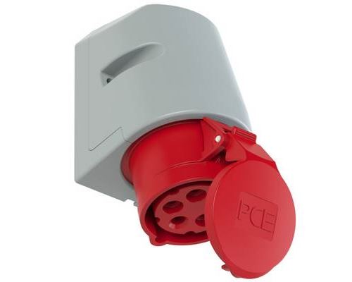 pieceE 115-6tt CEE Wall Socket 16A 5-Pin 400V Screwless Terminals
