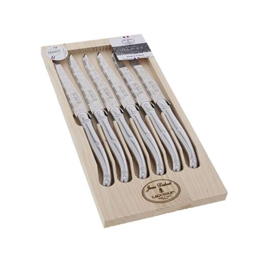 Coffret de 6 couteaux à steak laguiole inox Jean Dubost L0060014D32175