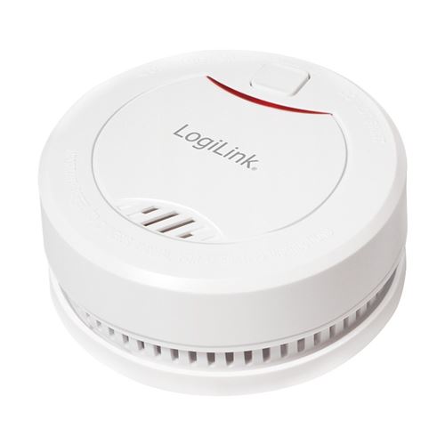 Non Communiqué Blanc Logilink Détecteur De Fumée Longlife, Avec Batterie,
