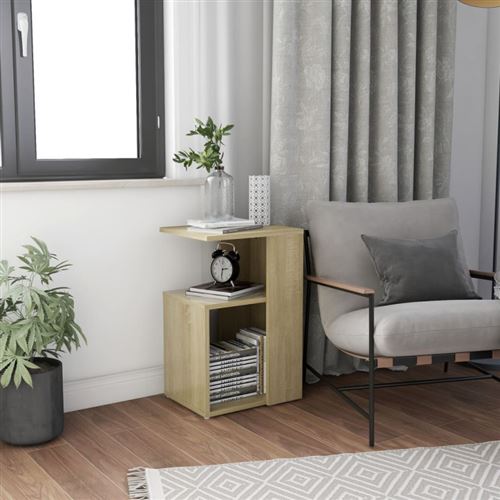 Vidaxl Table D'appoint Chêne Sonoma 36X30x56 Cm - Image 3